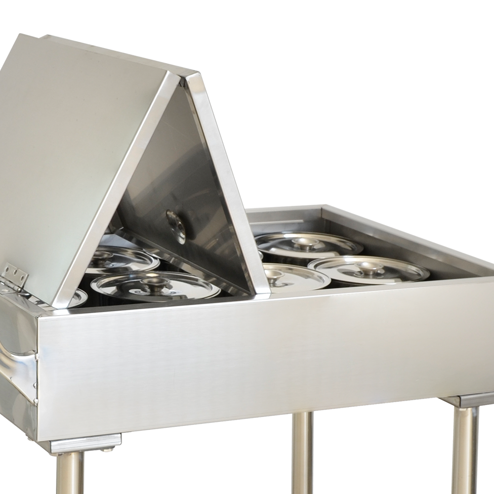 Yapamit X1210 Stainless Steel Flap Saucing Cart