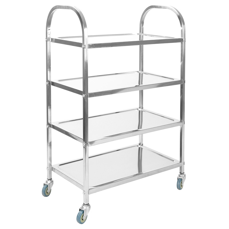 Yapamit X1111-1 Stainless Steel Four-layers Hotpot Trolley Cart